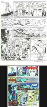 Planche originale 5 de l‘épisode - Le monde sans soleil - de la série Alvina par Christian GATY