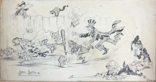 17: Clare â€œDwigâ€ Dwiggins DOG DAYS 1907 Standard Oil Gr | Hess Fine Auctions