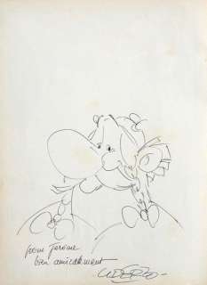 UDERZO Asterix Superbe et rare dédicace représen… | Vermot et Associés