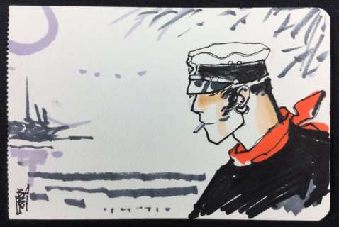 Babini, Stefano | original illustration "Tributo a Corto Maltese" | Catawiki