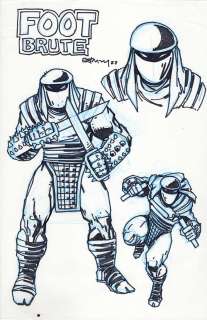 Kevin Eastman | Neca Foot Brute Original Art Character Design Roughs | Kevin Eastman