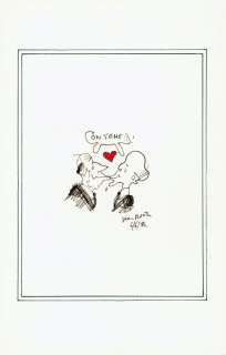 PLANTU Jean  - La cohabitation  - Dessin original au feutre signé et daté 84 en bas [...]