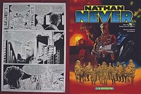 Casini, Stefano - Original table  - Nathan Never  - #4 giant size (1999)