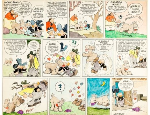 Billy DE BECK, Barney Google & Snuffy Smith, original sunday page 1935, coloured | eBay Europe (Buy It Now)