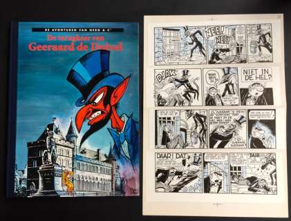 Sleen, Marc | originele plaat  - Nero 88  - De terugkeer van Geeraard de Duivel  - Groot formaat luxe hc met linnen rug  - 1e druk  - (1997) | Catawiki