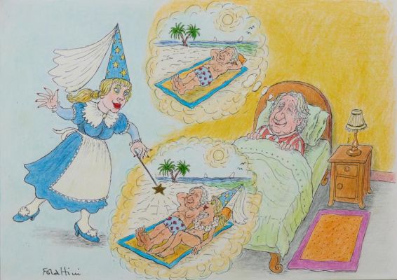 Lot 17 - FORATTINI GIORGIO (n. 1931) - Self-portrait with fairy | Capitolium Art