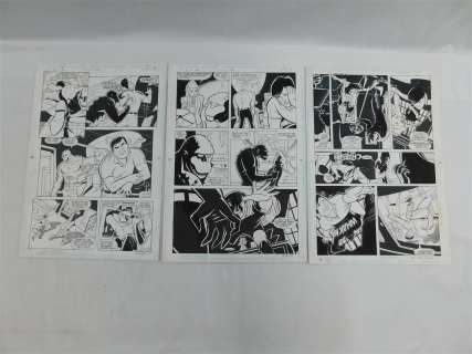 Lot of 3 Batman & Robin Adventures Original Comic Art | Bodnars Auction