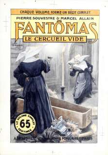 STARACE Gino  - Fantomas  - Couverture du roman Le cercueil vide édité par Fayard [...] | Vermot et Associés