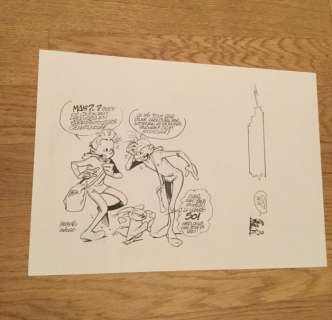 Munuera | Dessin original (publié)  - Spirou et Fantasio  - Aux sources du Z  - (2008) | Catawiki