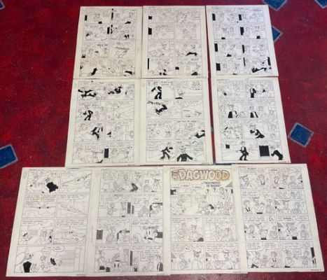 DAGWOOD #22 original comic book art 10 PG COMPLETE STORY 1952 BLONDIE HOLLYWOOD | eBay US (Buy It Now)