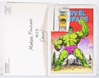 Marvel Fanfare #29 Cover & Comp. Story Color Guide | Bruneau & Co. Auctioneers