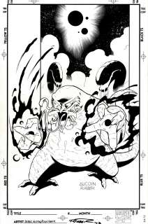 Derec Aucoin - Rom Unpublished Cover (Dire Wraith Invasion!) 2003
