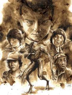 Stranger Things - Original Coffee Drawing By Juapi 