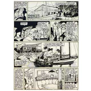 Autheman Jean-Pierre (1946-2020) | Vic Valence Planche n°13 en noir et blanc Encre de Chine 45,2 x 32,5 cm | HVMC