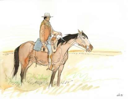 Lot #321 | Giraud. Illustration originale Blueberry | BDEnchères