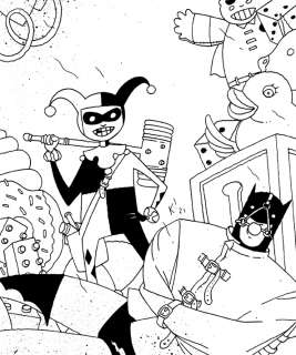 Kundo Krunch - Ilustraciones Kundo Krunch - Harley Queen vs Batman - A4