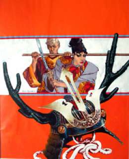 John M Burns - Modesty Blaise Warlords of Phoenix cover art (Signed)