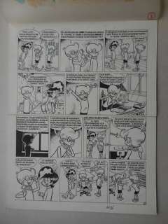 Devos, Jacques - Originele pagina - Mr. Kweeniewa en Geniale Olivier - Formaat: 32 x 41 cm. | Catawiki