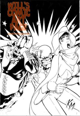 Kevin Maguire | The Mask World Tour 3 Cover (Dark Horse, 1996) | Will’s Comic Art Page