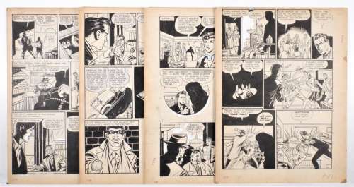 4PC R.B. Leffingwell Jeep Comics #2 Original Art | Bruneau & Co. Auctioneers