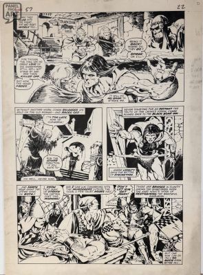 Mike Ploog | Conan 57 Page 22 | Panel Page Art