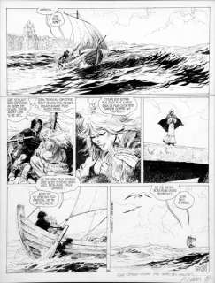 Rosinski | Thorgal, planche n°46 Ã  l’encre de Chine de l’é… | Banque Dessinée