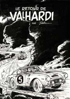 Jidehem | Le retour de Valhardi, couverture originale Ã  l’encre… | Septimus