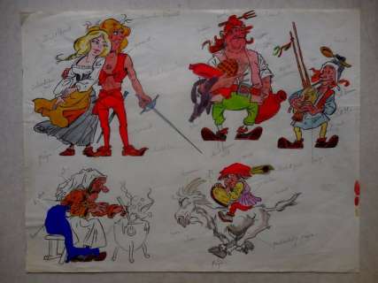 Vandersteen, Willy - Original first study colour notes - De geuzen - (1976) | Catawiki