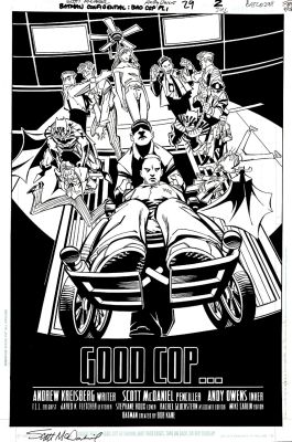 Andy Owens, Scott McDaniel | Batman Confidential #29 Splash (Multiple Images of Batman & the Joker, & First Appearance of the Villain Bad Cop!) 2009 | Romitaman