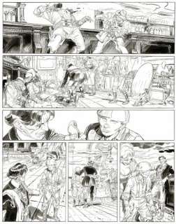 François BOUCQ - lot 297 - Bouncer, La pitié des bourreaux, planche originale très…