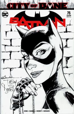Tony Daniel | Batman #75 Sketch Cover (Sexy Catwoman with Her Loot!) | Romitaman
