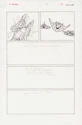 Transformers Armada #7 Pg. 22 - Pat Lee/Rob Armstrong - Signed Issue 7 Page 22 | Anthony’s Comic Book Art