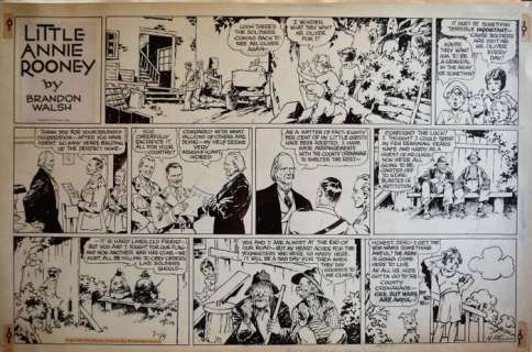 Original Sunday plate N.A Fonsky: Little Annie Rooney by Brandon Walsh | Catawiki