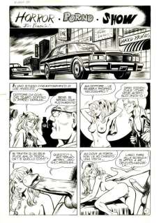 Romanini, Giovanni - 16 original plates, complete story "Pornostar Horror Porno Show" | Catawiki