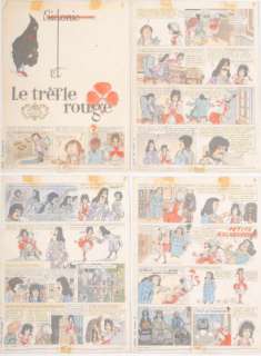 Bel, François (1927-2009 ) | "Sidonie et le Trêfle rouge" Encre de chine avec calques… | Stanley’s Auction