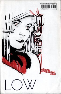 Greg Tocchini - Stel Caine From ‘Low‘ Series Mixed Media Sketch Cover (2021)