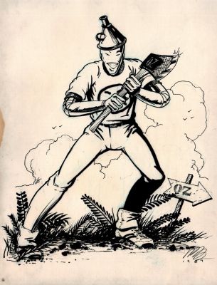 Michael Dooney | Gizmo ( the Tin Man) Full Body Pinup - 1987 | Romitaman