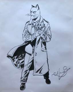 Blacksad - Grande illustration originale - John Blacksad -  (2008) | Catawiki