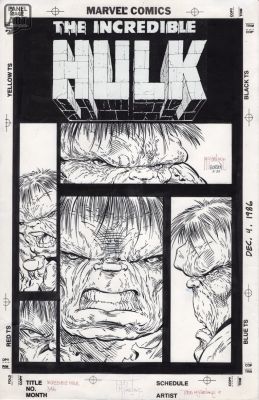Todd McFarlane - Hulk 346 Cover - Unpublished