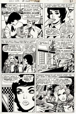 Art Saaf, Vince Colletta | Girls’ Love Stories #166 P 3 (Lois Lane Looking Gal Fights For Her Man!) 1971 | Romitaman
