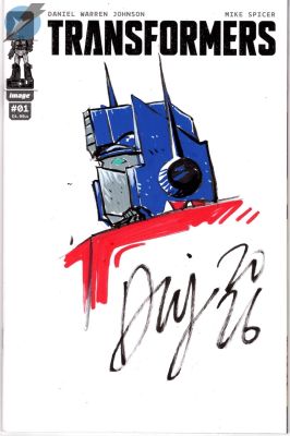 Daniel Warren Johnson | Transformers Issue 1 Page Sketch Cover | Felix Comic Art