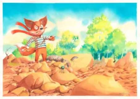 Thibault Prugne | 31 – Renard et Gros Loulou | La Galerie de la Bande Dessinée