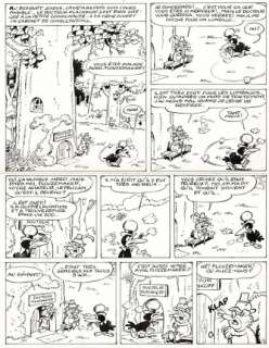 Raymond Macherot | Sibylline et les cravates noirs, planche originale Ã … | Septimus