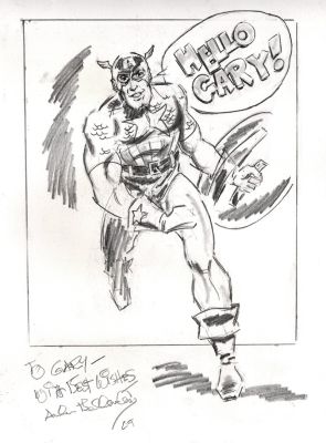 Allen Bellman | Captain America Pinup (2009) | Romitaman