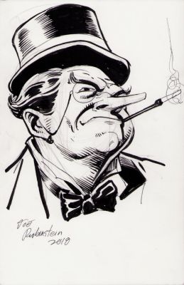 Joe Rubinstein | Penguin Ink Art Commission - Signed 2018 | Anthony’s Comic Book Art