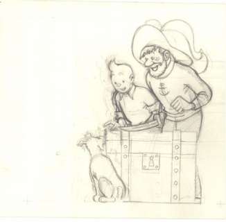 Hergé, Georges Remi Dit (1907-1983) | Studio Hergé, Bob De Moor, dessin crayonné représentant… | Stanley’s Auction