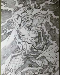 Original Artwork By Raul Lara - Thor : God of Thunder | Catawiki