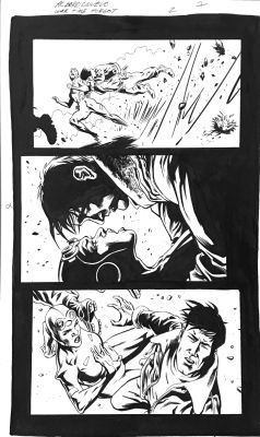 The War That Time Forgot #2, pg. 7 Al Barrionuevo & Jimmy Palmiotti – Original Art | PaperFilms