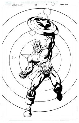 Eric Gapstur | Marvel Rivals: Infinity #38 Splash (Awesome Captain America Splash Here!) | Romitaman