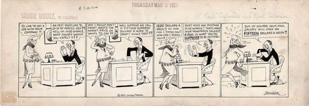 Martin Branner | Winnie Winkle the Breadwinner 3/3/21 Daily | Graphic Collectibles